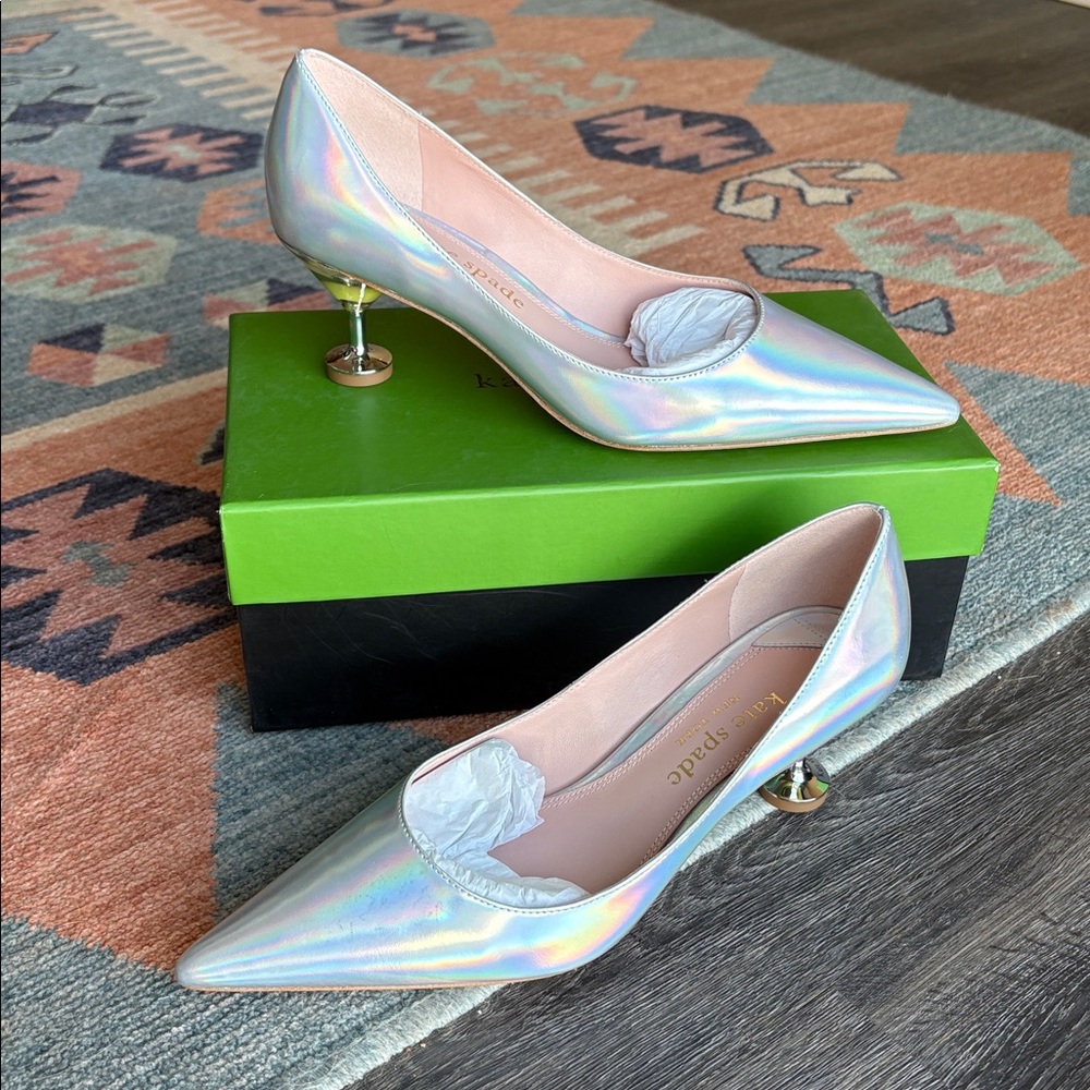 NWB Kate Spade ♠️ Garnish Olive Pumps 🫒 - Picture 5 of 15